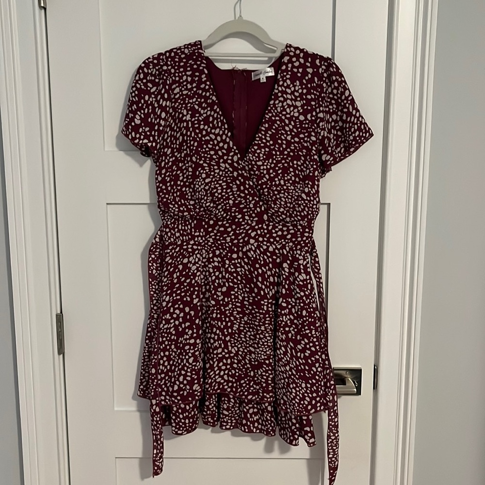 Emerald Sundae Marion and White Tie Back Dress - Size 5